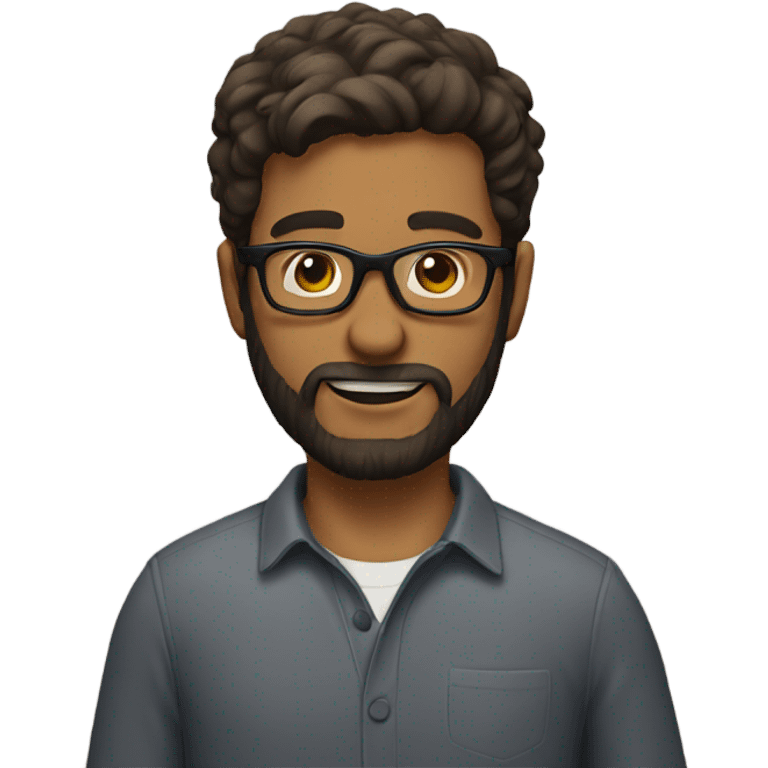 Guy with beard and glasses  emoji