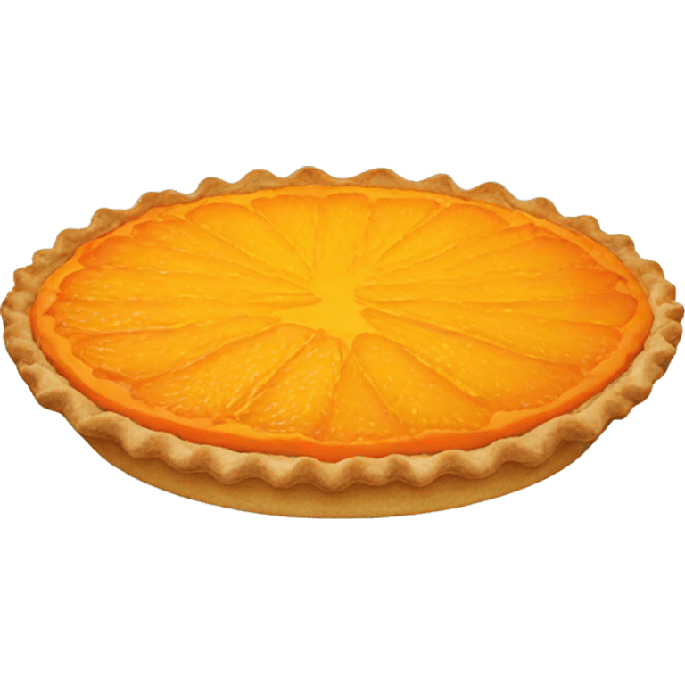 Orange pie emoji