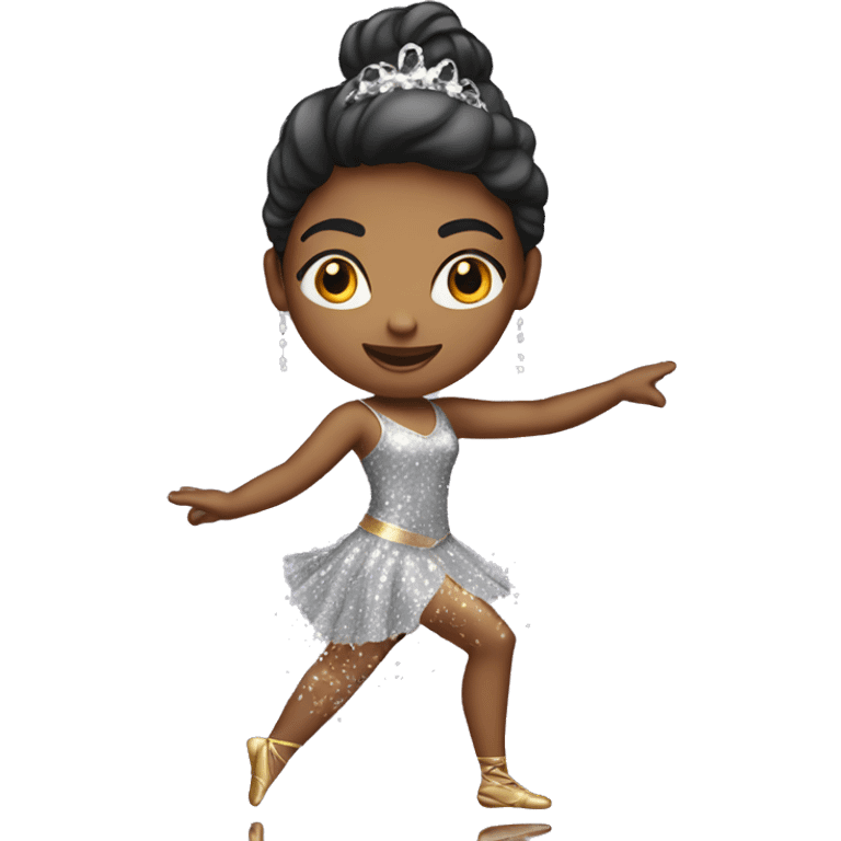 girl dancer with sparkling dress emoji