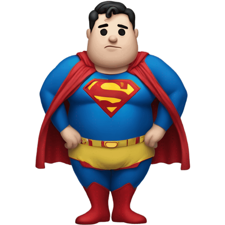 Overweight Superman  emoji