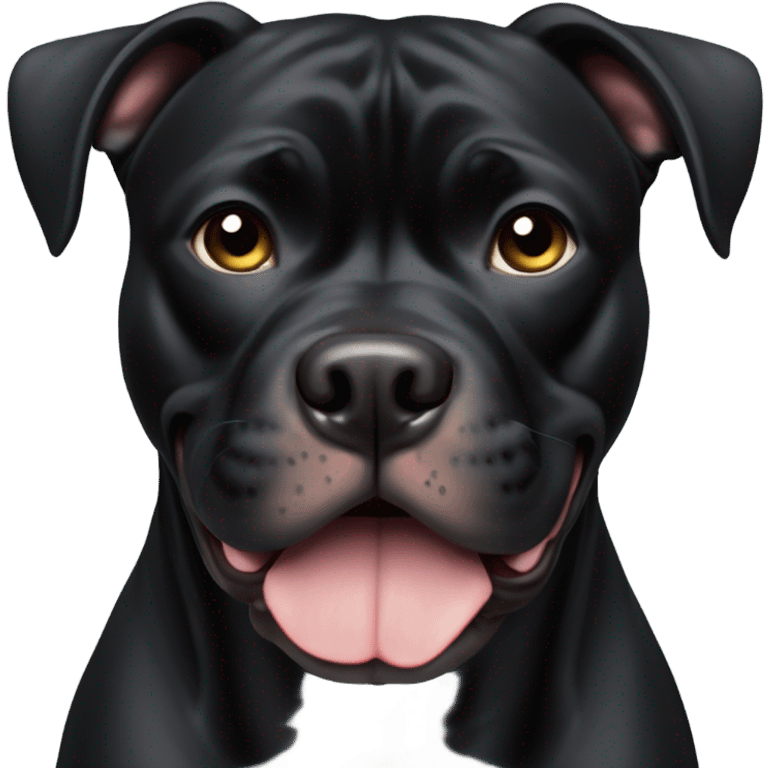 black pitbull  emoji