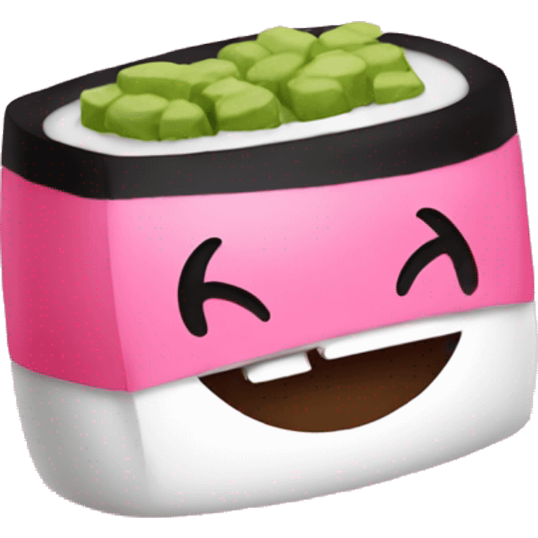 Pink sushi emoji