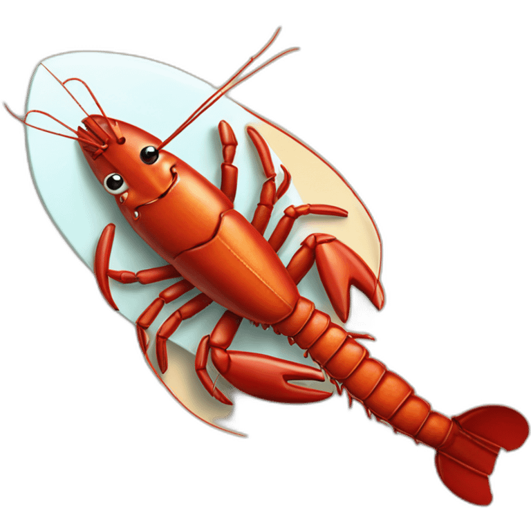 Lobster playing paddle emoji