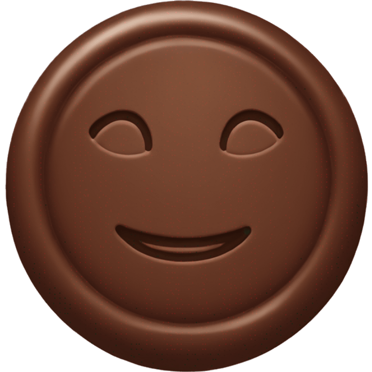 Circle shaped chocolate  emoji