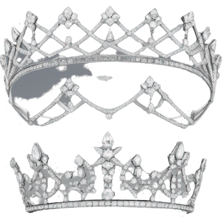 1920 style tiara diamonds emoji