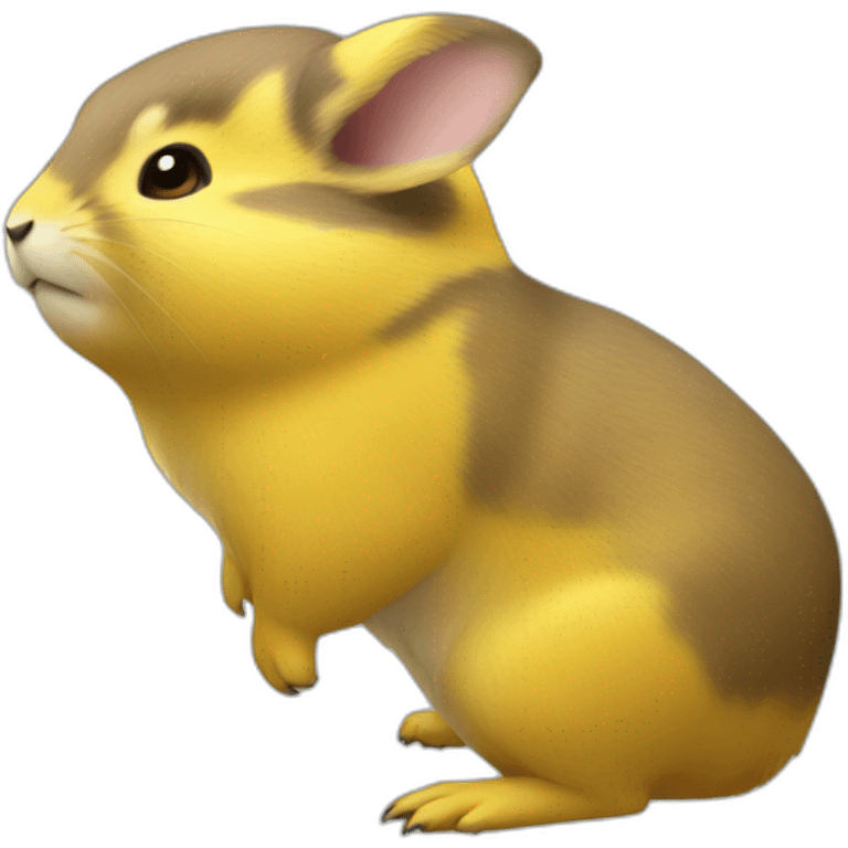 Pika on fan courier emoji