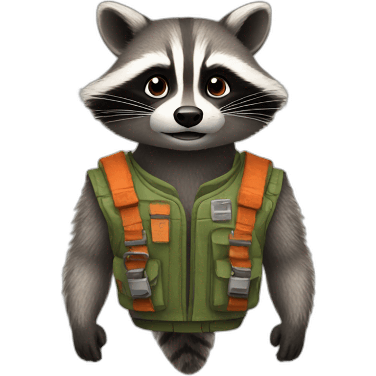 raccoon rocket emoji