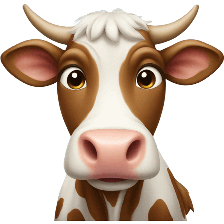 Cow happy emoji