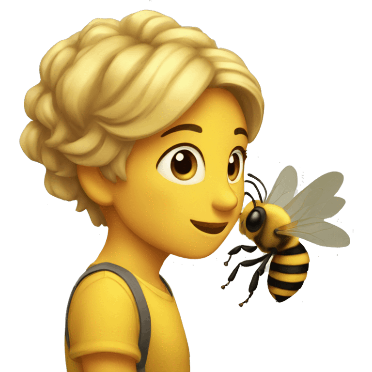 Abeja felíz emoji