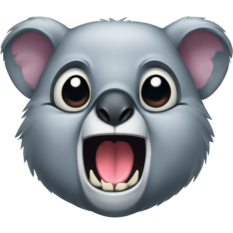 Koala with vampire fangs emoji