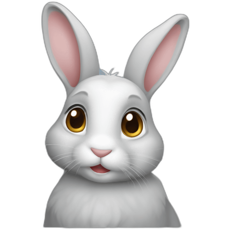 rabbit-gray-lopear emoji