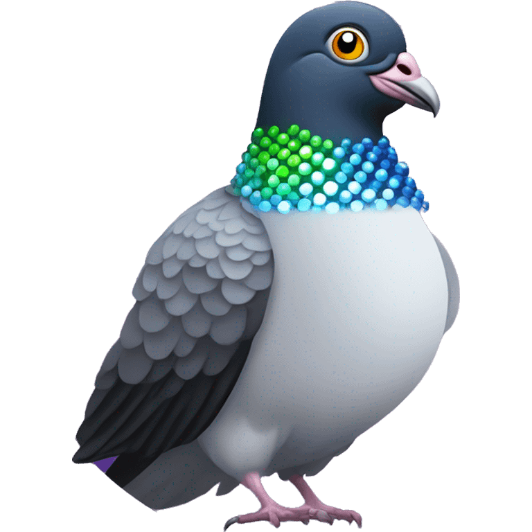 Disco ball pigeon  emoji