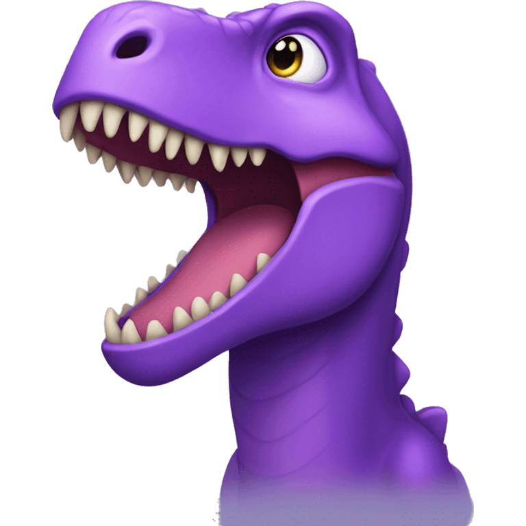 purple dinosaur  emoji