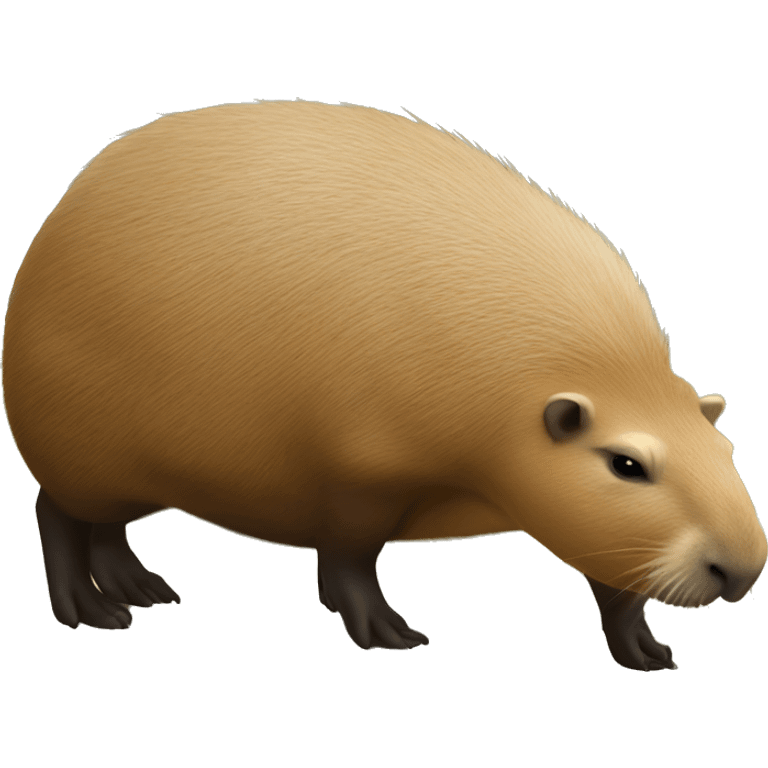 Capybara sur le dos d'une tortue emoji