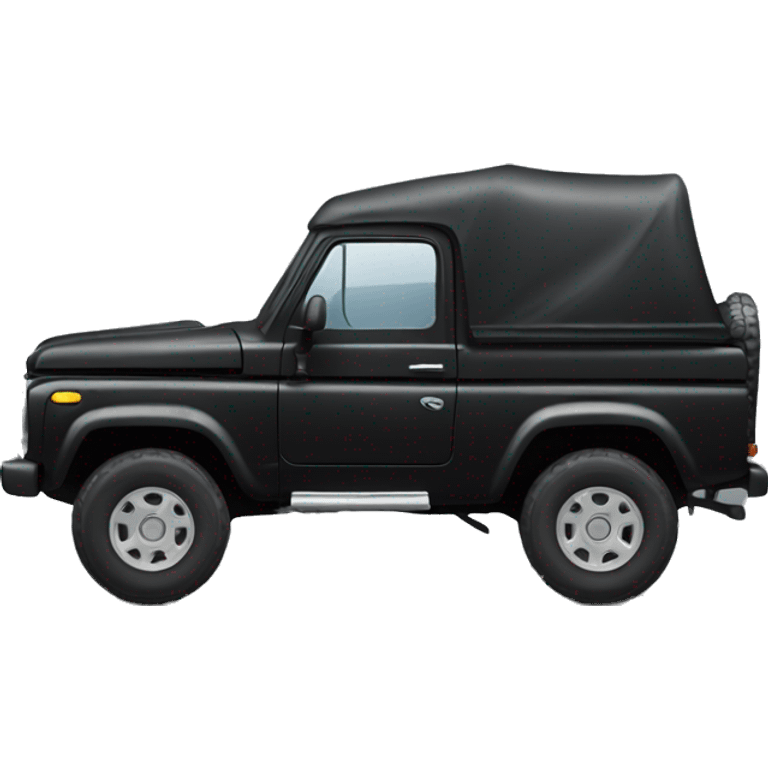 camioneta negra 4x4 emoji