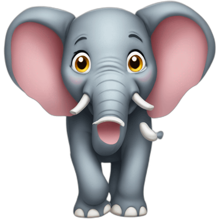 Crazy elephant emoji