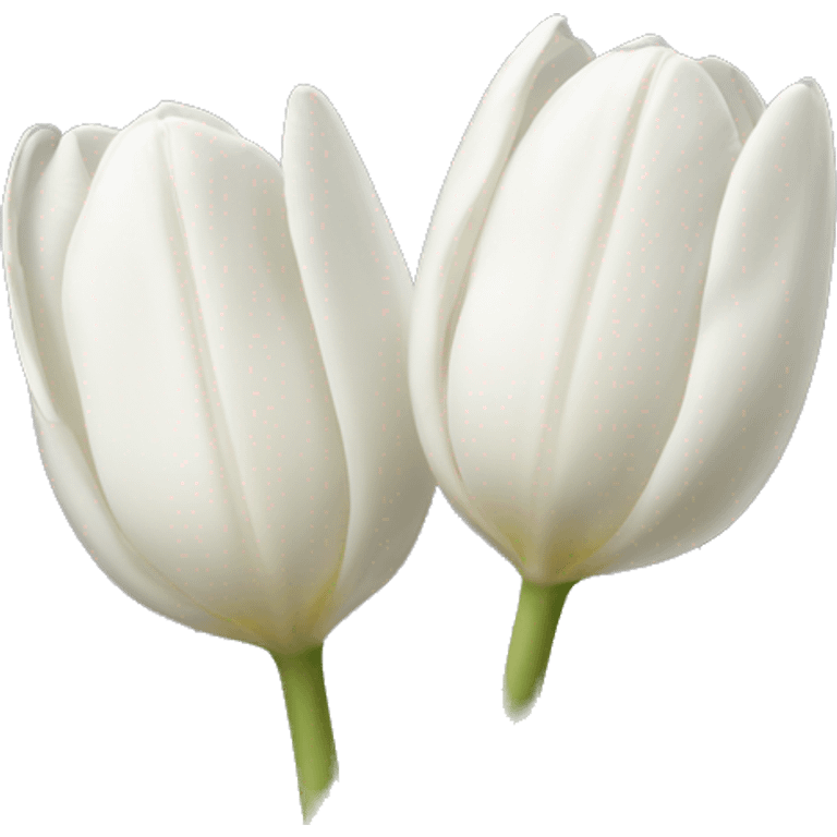 White tulips  emoji