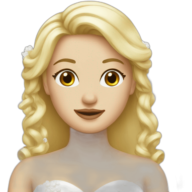 blond bride emoji