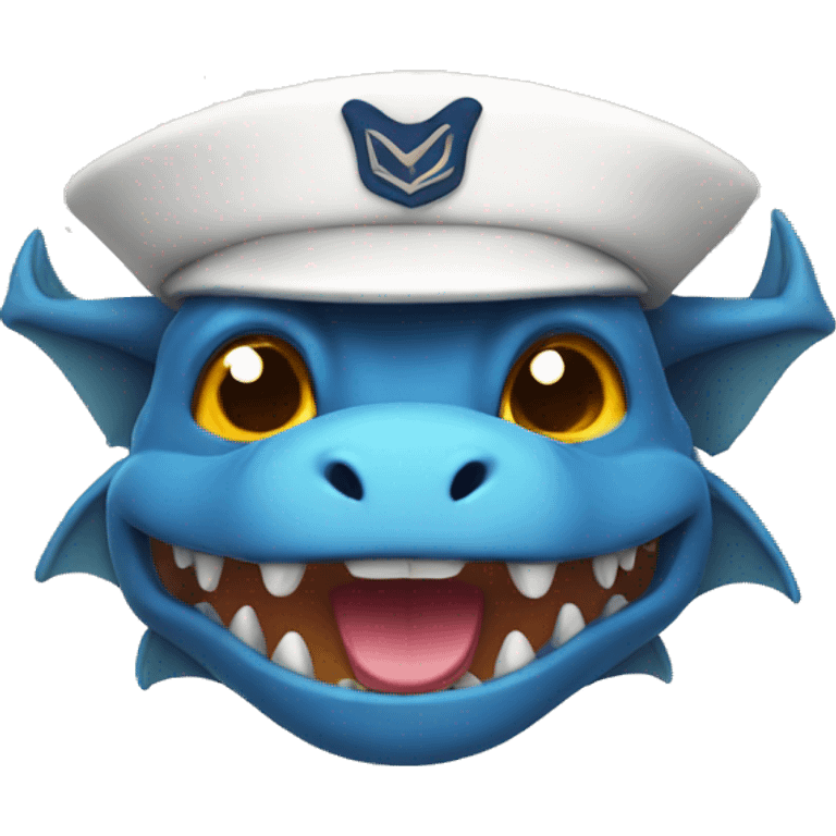 dragon with sailor hat emoji