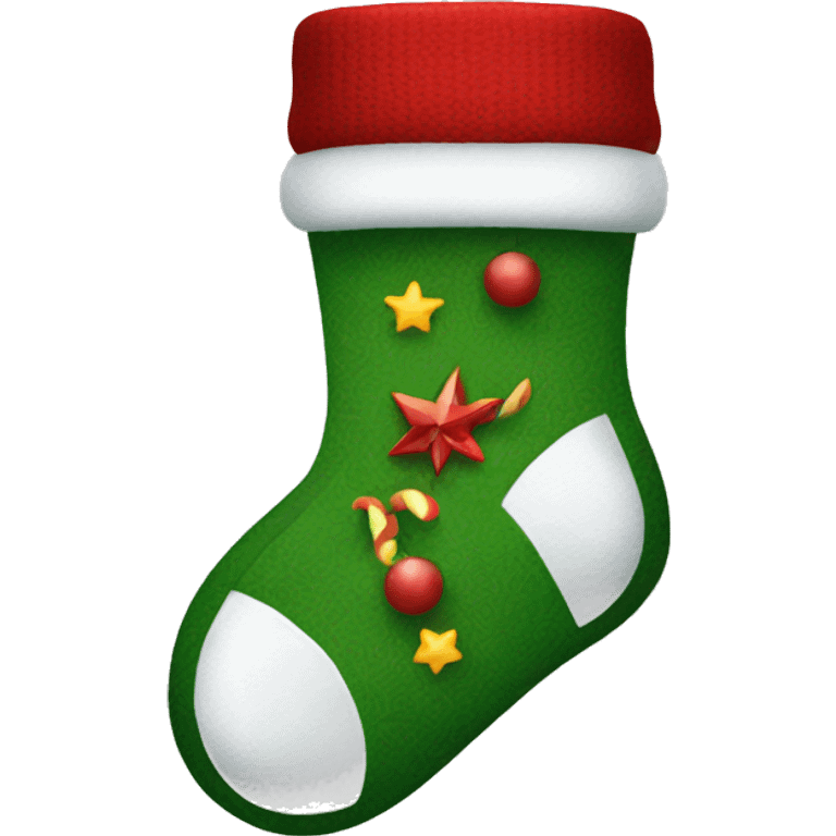 Christmas sock emoji