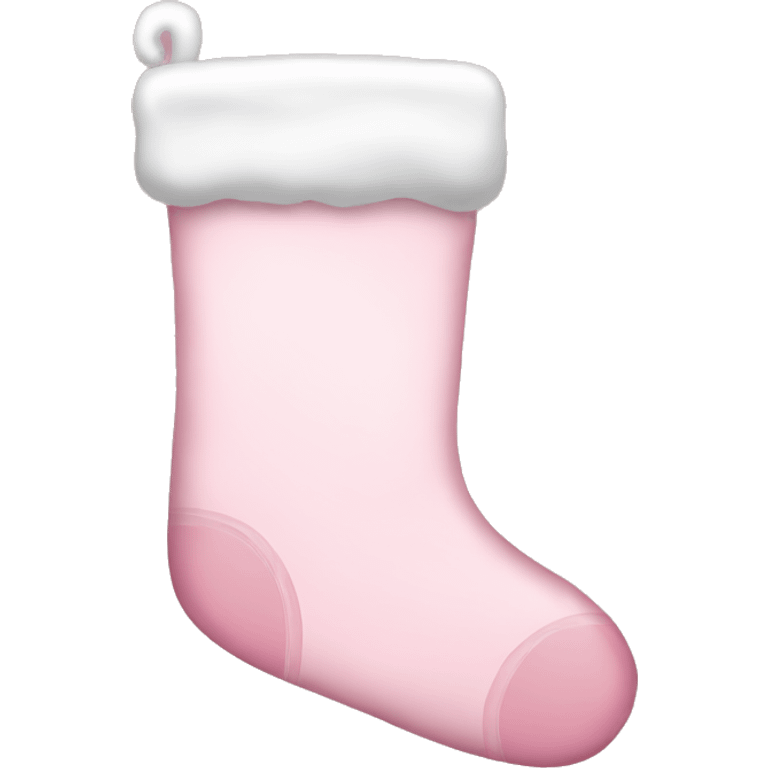  light pink Christmas stocking emoji