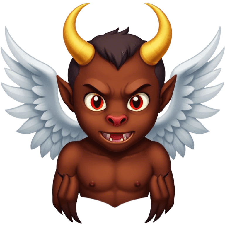 Devil's angel emoji