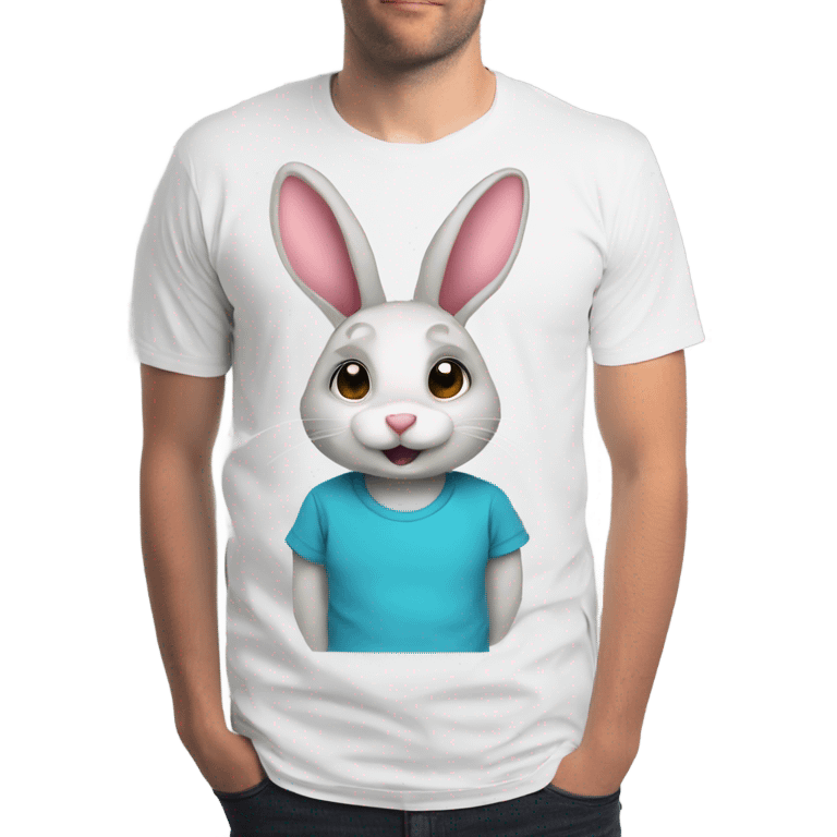 bunny on a T-shirt  emoji