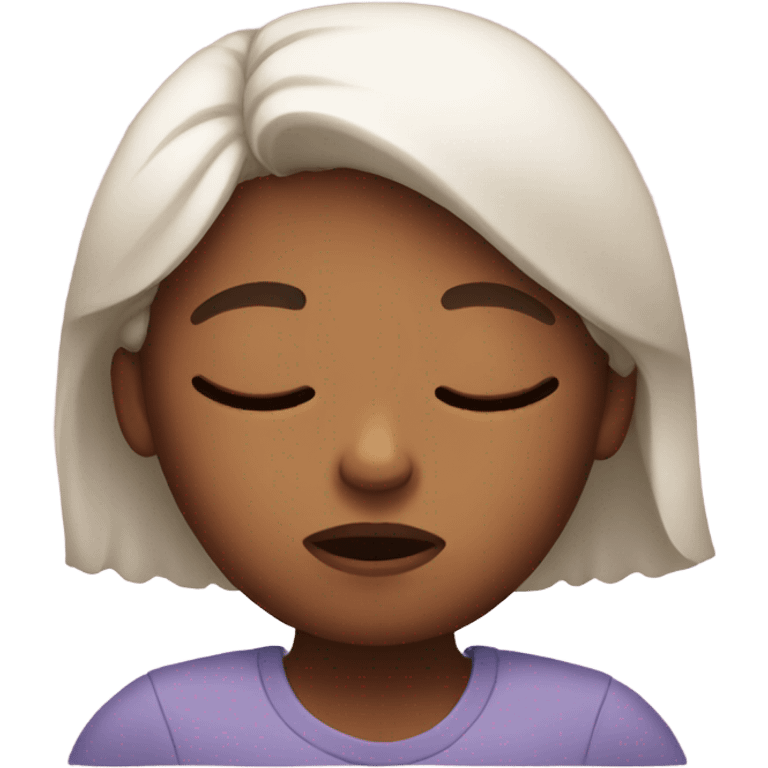 Sleepy girl emoji