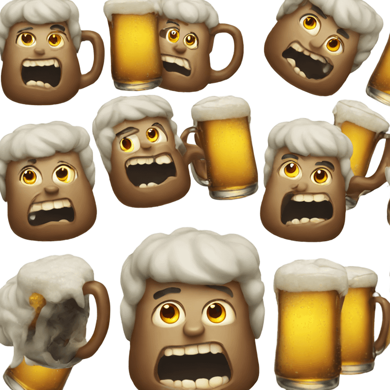 evil beer emoji