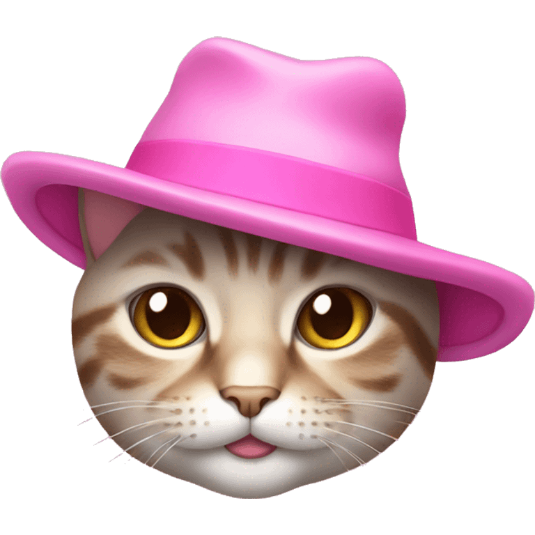 cat with pink hat emoji