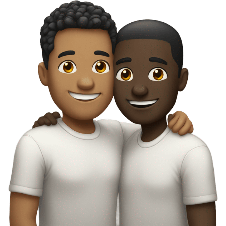 Interracial gay couple emoji