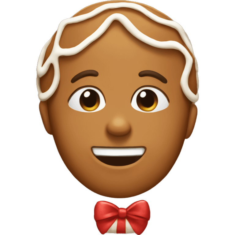 Gingerbread kiss  emoji