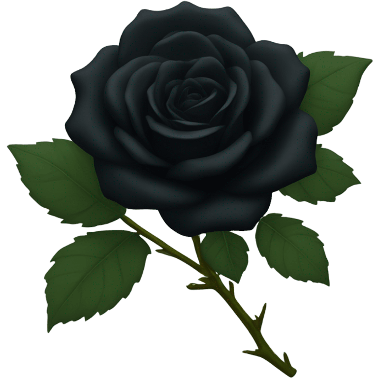 Black rose emoji