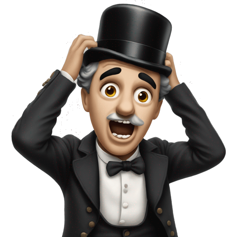 charlie chaplin shock emotion emoji