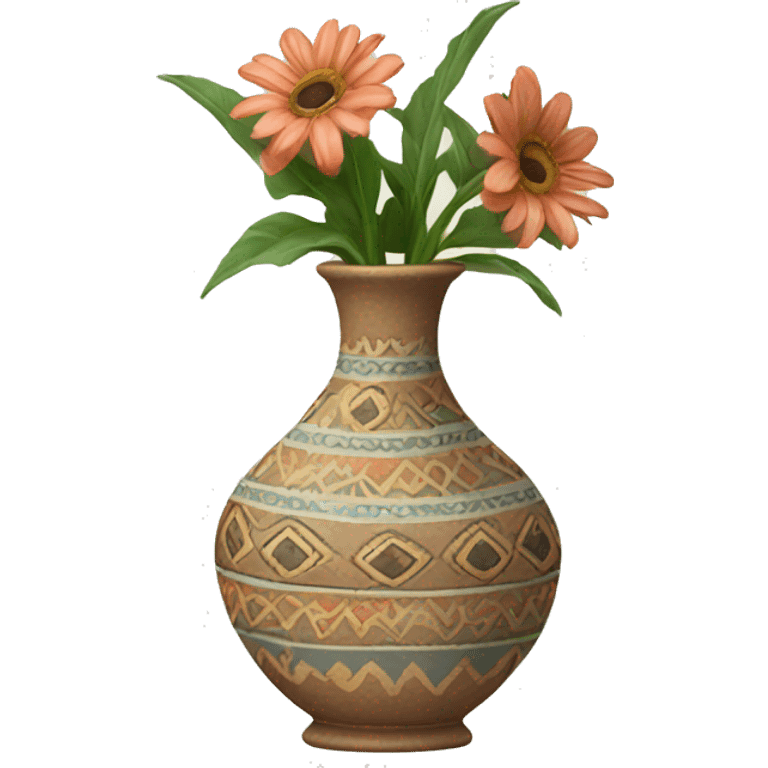 Boho vase emoji