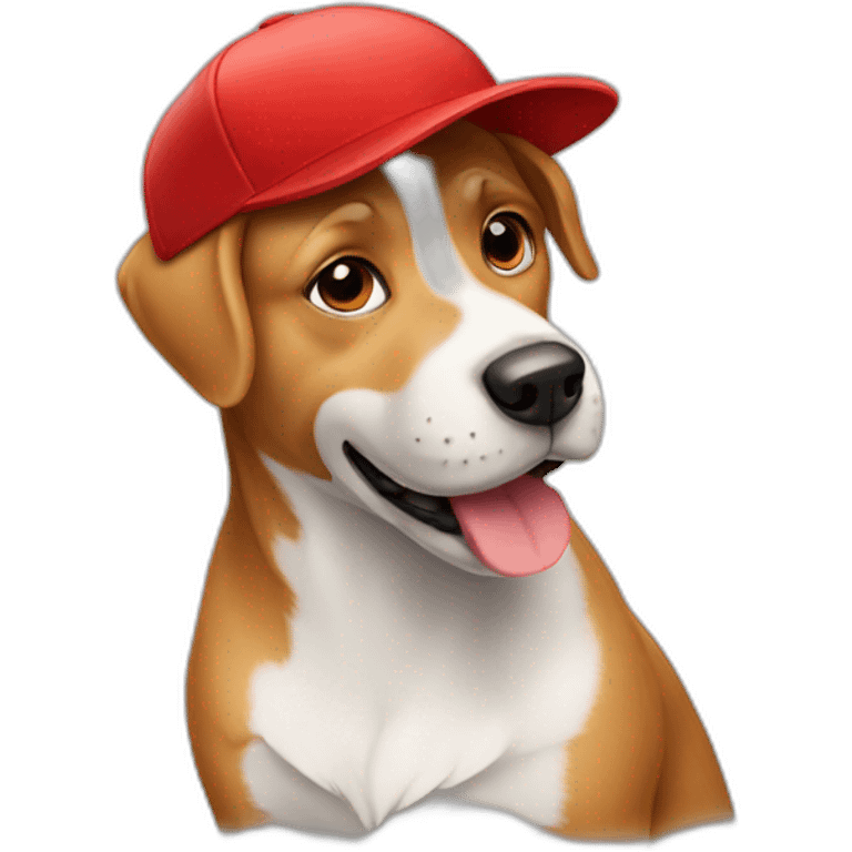 dog with red cap emoji