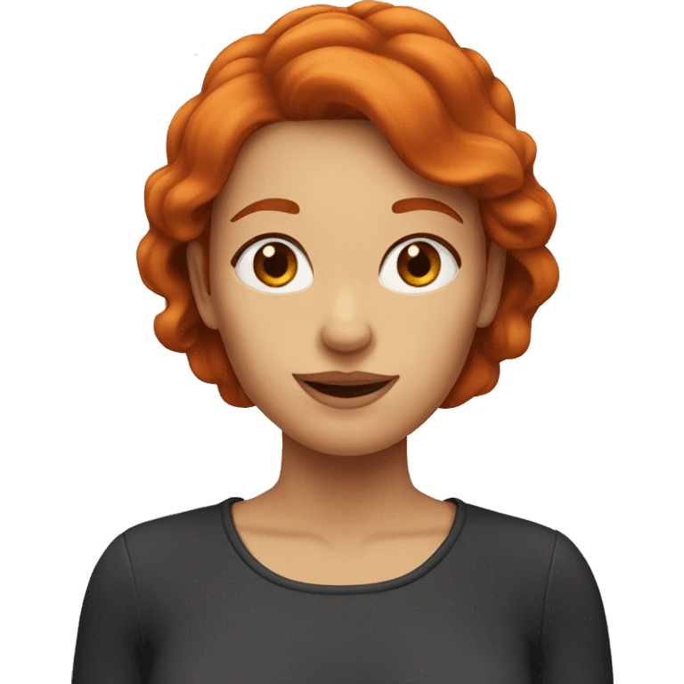 cartoon redhead woman emoji