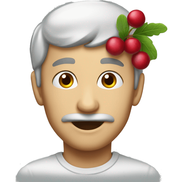 Tasty cranberry poppi emoji