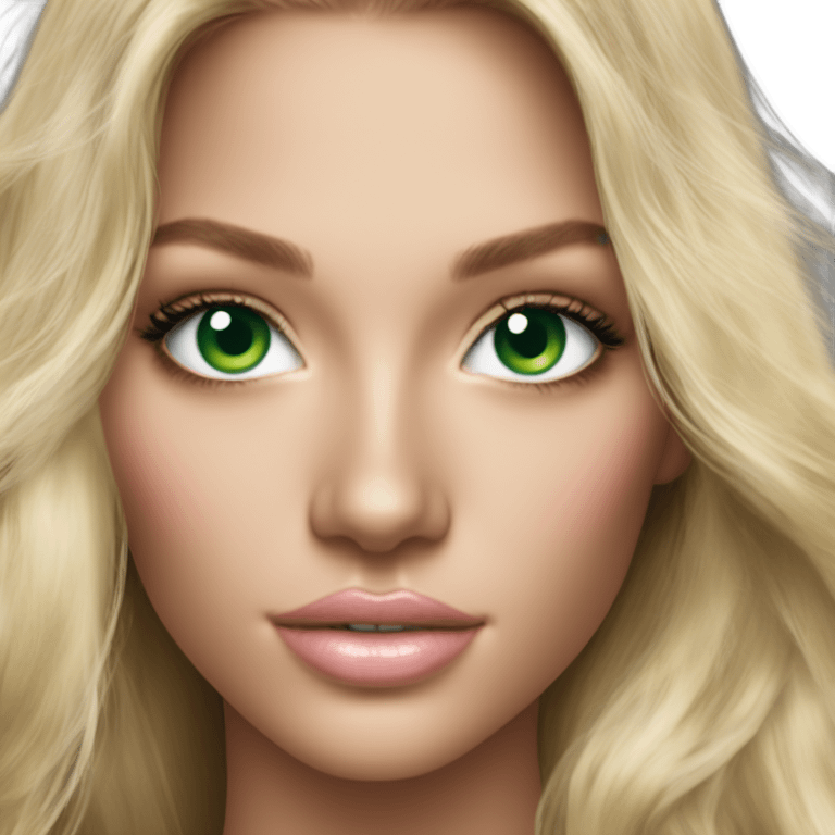 Photo of victoria secret model blonde green eyes  emoji