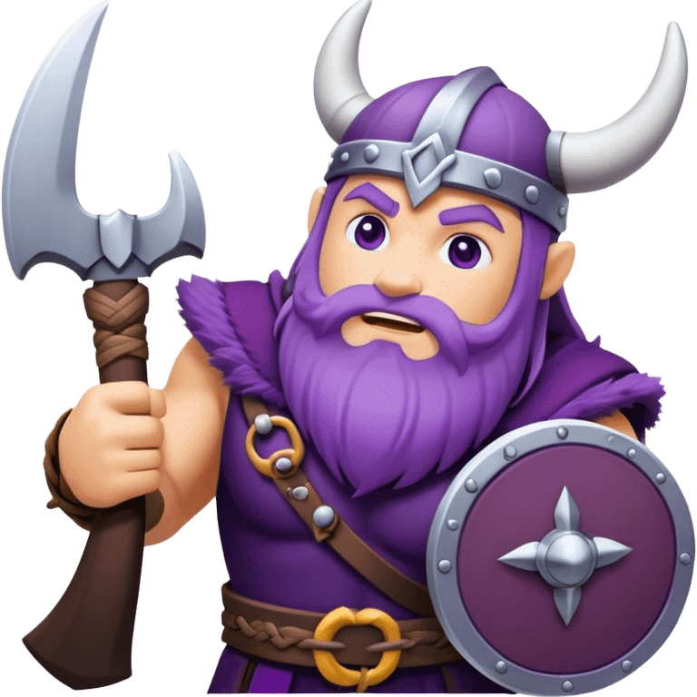 vikings in purpe emoji