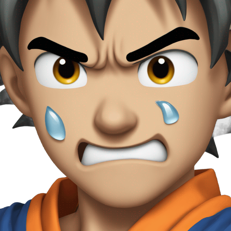 Goku crying emoji