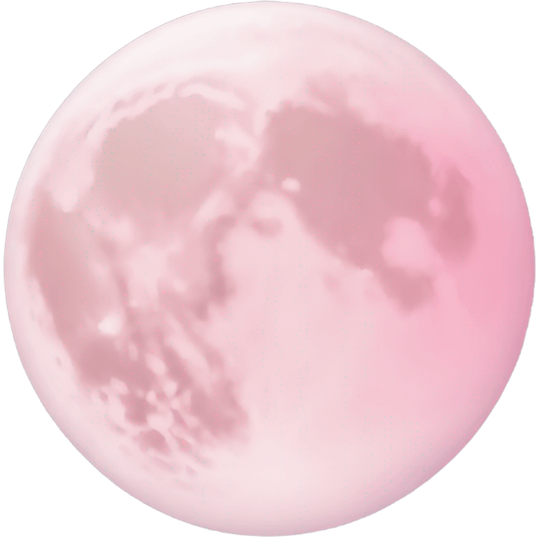 pastel pink moon emoji