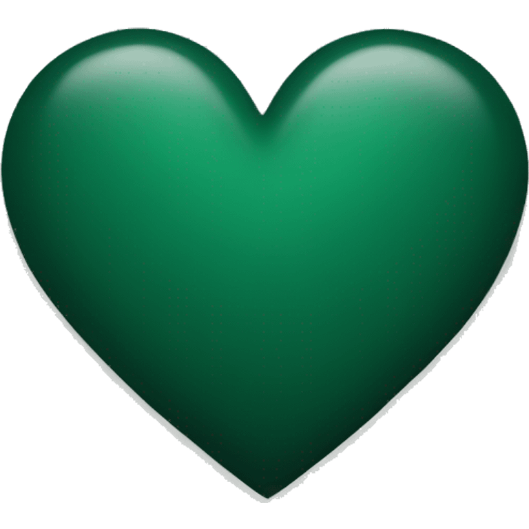 Dark green hearr  emoji