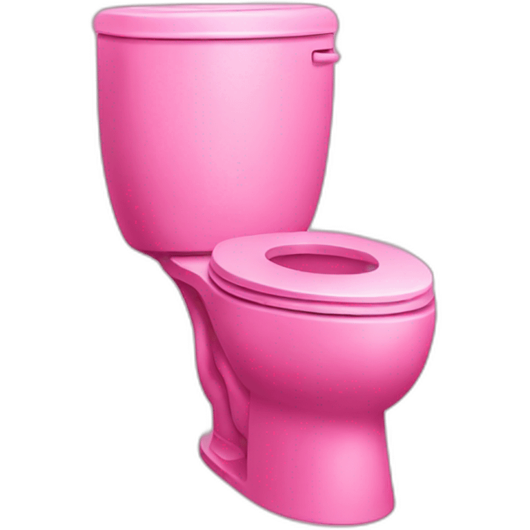 Pink toilet emoji