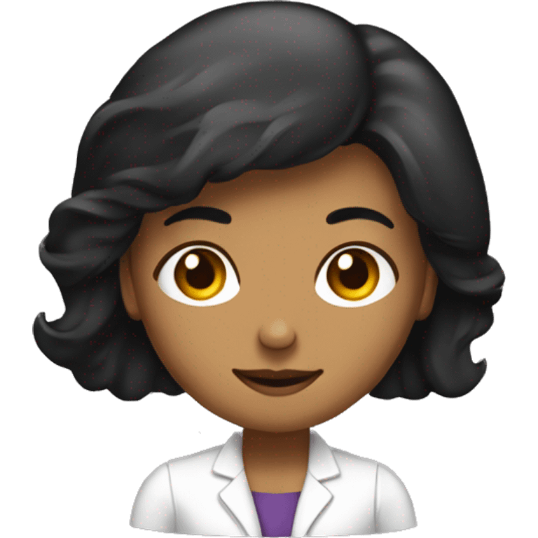 a black haired women computer ingeneer emoji