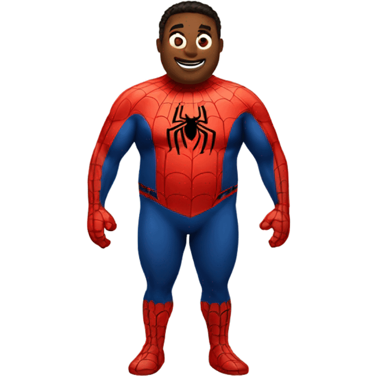 Fat spider - man emoji