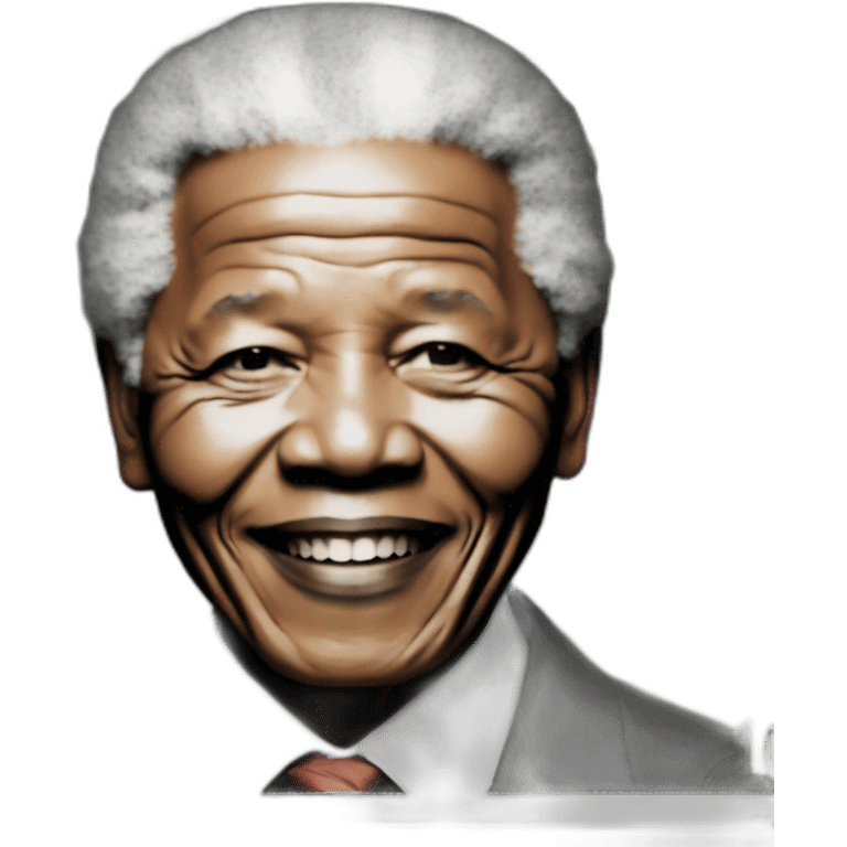 Nelson Mandela on a bank note. emoji