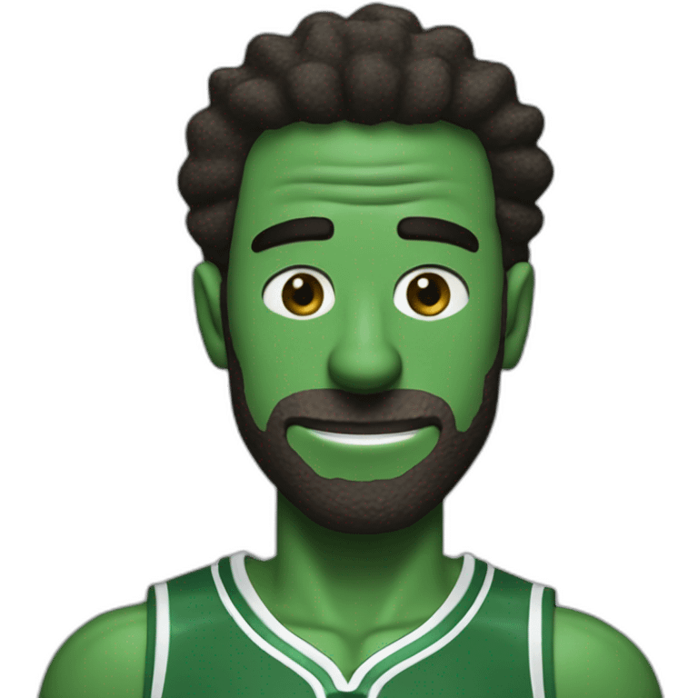 rick sanchez with green boston celtics jerssey emoji