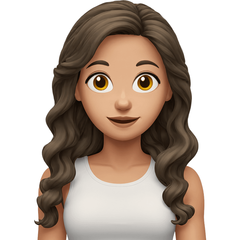 smiling girl with curly hair emoji