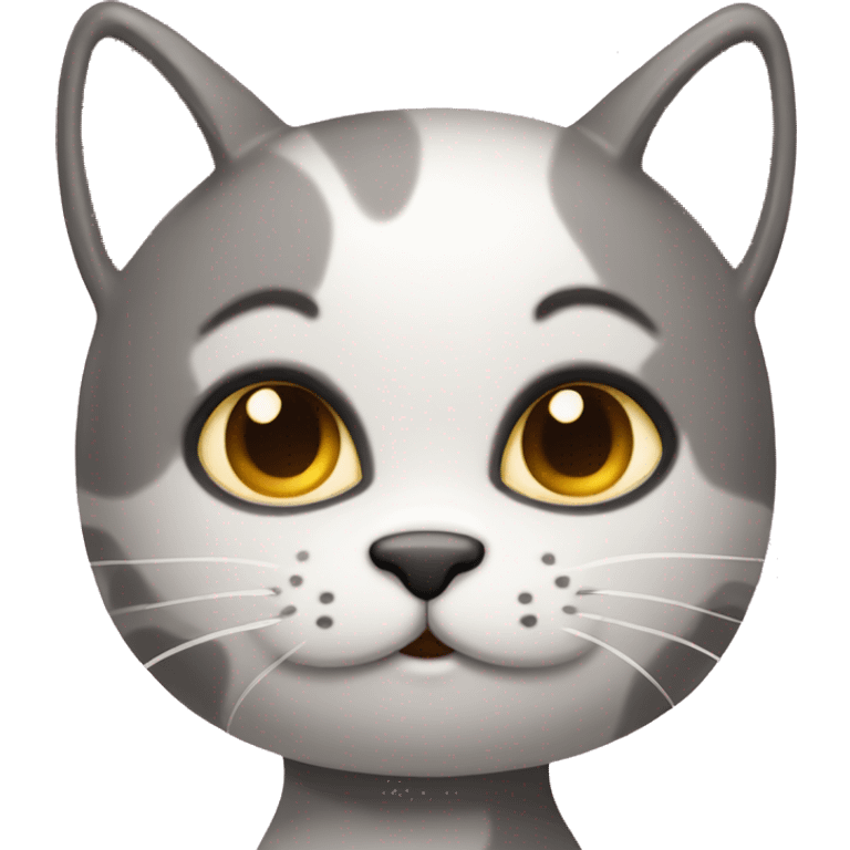 Gato con globo de cumpleaños  emoji